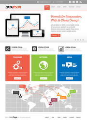 front page web design template vector image