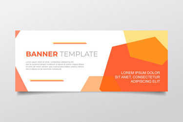 modern web banner with text template vector image