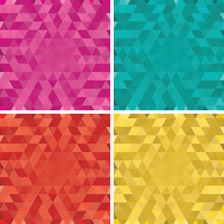 set of colorful abstract triangle backgrounds vector image