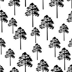 Landscapes with pine trees Royalty Free Vector Image