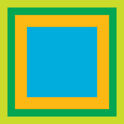 random overlapping squares pattern background vector image