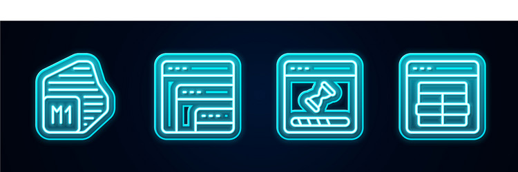 set line processor software loading data window vector image