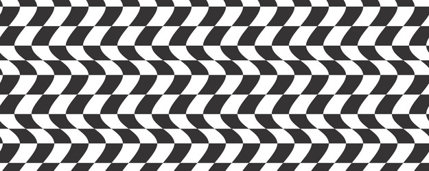 checkerboard wavy pattern abstract chess square vector image