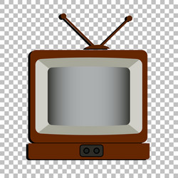 retro old classic television vector