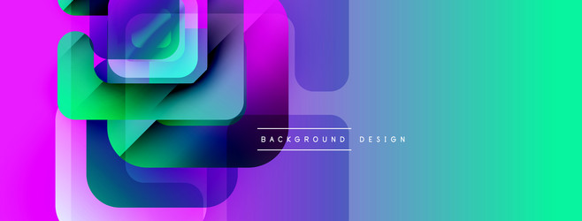 abstract geometric shapes overlap creating vector image