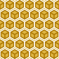 Abstract hexagonal seamless pattern vector