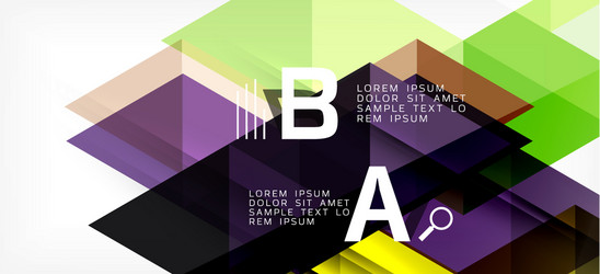 abstract triangle pattern colorful backdrop vector image