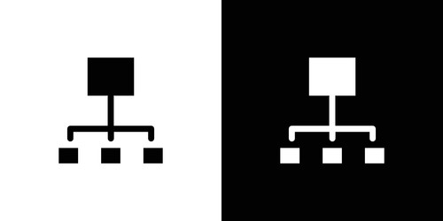 algorithm icon set vector image