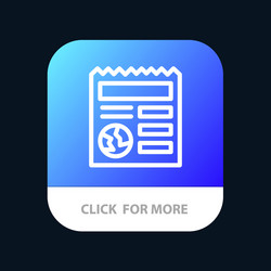 basic document globe ui mobile app button android vector