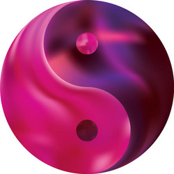 blurred background in form yin yang vector image