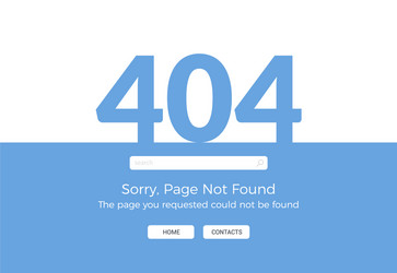 error 404 page not found website web failure vector image