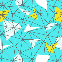 Wireframe Triangle Pattern vector
