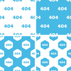 404 patterns set vector