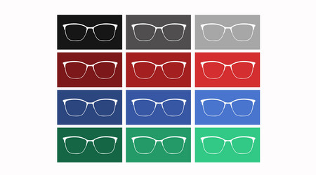 Glasses icon set Royalty Free Vector Image - VectorStock
