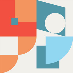 deconstructed abstract pattern design vector image