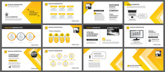 presentation and slide layout background design vector image