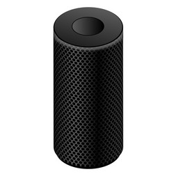 3d rendering voice assistant device in black color vector