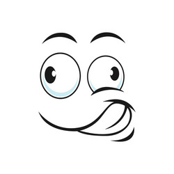 Confused Smiley Face Emoji Vector Image