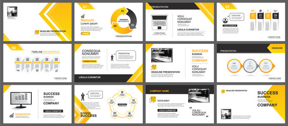 presentation and slide layout background design vector image