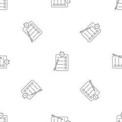 Checklist pattern seamless vector