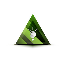 Light bulb new idea concept web button vector