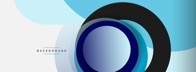 Minimal Geometric Circles Background vector image