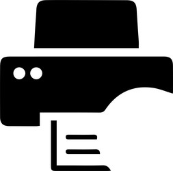 computer printer icon symbol image vector image