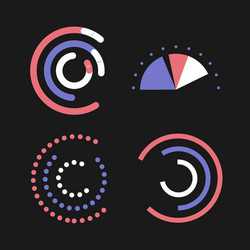 data and graphs vector image