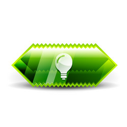 Light bulb new idea concept web button vector