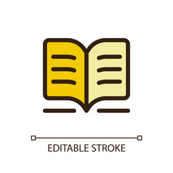 public library pixel perfect rgb color ui icon vector image