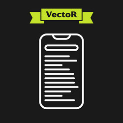 white line computer api interface icon isolated vector image