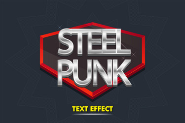 modern poster design template 3d text effect mock vector image