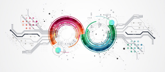 abstract background with plexus effect scientific vector image