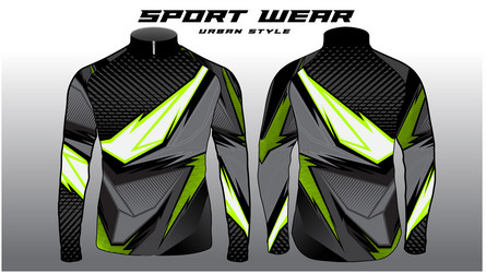 Jersey motocross digital sport green line vector