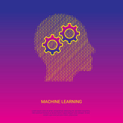 machine learning modern artificial intelligence vector image