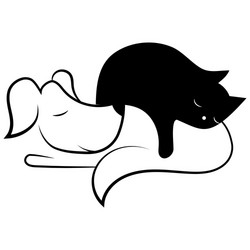 veterinary logo for pet shop Vector Image