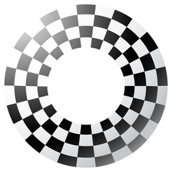 Classic Checkered Border Pattern vector