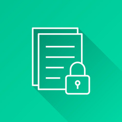 Data security - icon for graphic and web vector