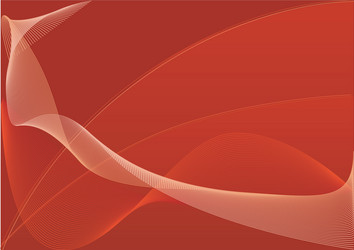 Dynamic Red Waves Background vector image