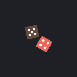 game dice computer symbol vector image