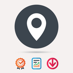 location icon map pointer sign vector image