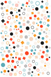 seamless pattern with creative abstract shapes vector image