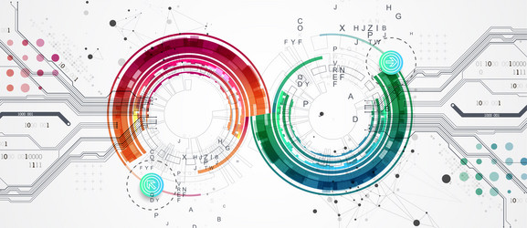 abstract background with plexus effect scientific vector image