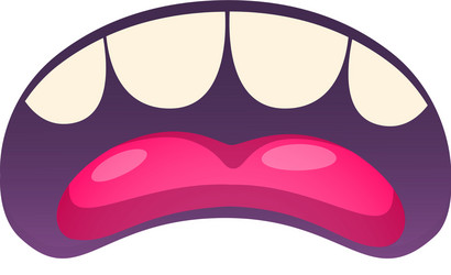 cartoon mouth vector