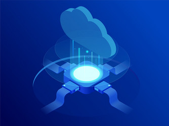 Cloud Technology & Networking Concept vector image
