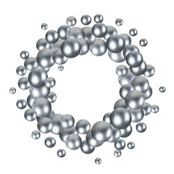colored pearls abstract background eps 10 vector image
