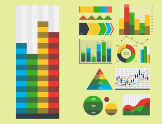 Design diagram chart elements vector