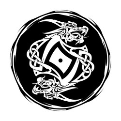 dragon celtik 2 2024 Vector Image