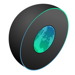 3d hemispherical shape global speaker element vector