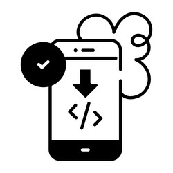 app programming vector image